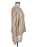 Hem & Thread Metallic Tan Pullover Sweater Size M - photo 4
