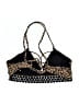 No Boundaries Animal Print Brown Swimsuit Top Size L - photo 2