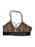 No Boundaries Animal Print Brown Swimsuit Top Size L - photo 1