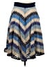 Milly Chevron-herringbone Blue Casual Skirt Size 6 - photo 1