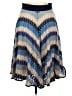 Milly Chevron-herringbone Blue Casual Skirt Size 6 - photo 2