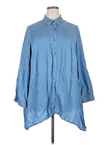 Zac & Rachel 3/4 Sleeve Button-Down Shirt (view 1)
