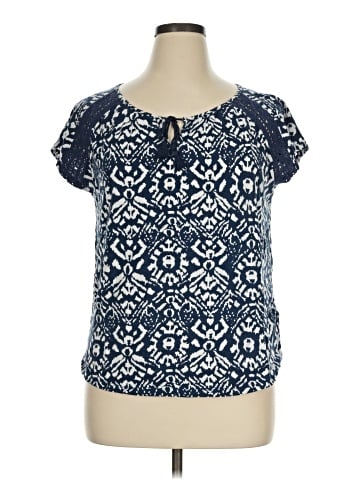 Lauren by Ralph Lauren Short Sleeve Blouse (view 1)