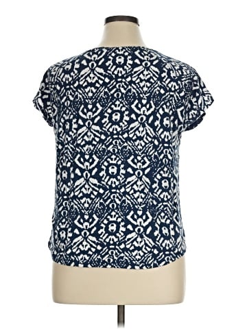 Lauren by Ralph Lauren Short Sleeve Blouse (view 2)