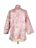 Connie Roberson 100% Silk Print Pink Raincoat Size L - photo 2