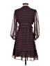 Max Studio 100% Polyester Print Burgundy Casual Dress Size XS - photo 2