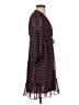 Max Studio 100% Polyester Print Burgundy Casual Dress Size XS - photo 4