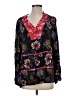 Left Coast by Dolan Black Long Sleeve Blouse Size S - photo 1