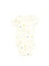 Carter's 100% Cotton Print Yellow Short Sleeve Onesie 0-3 MO / 3 MO - photo 1