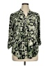 New Directions Green 3/4 Sleeve Blouse Size XL - photo 1