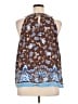 Talbots 100% Viscose Brown Sleeveless Blouse Size 1X - photo 2