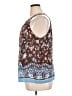 Talbots 100% Viscose Brown Sleeveless Blouse Size 1X - photo 5