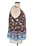 Talbots 100% Viscose Brown Sleeveless Blouse Size 1X - photo 4