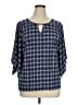 Westport Blue 3/4 Sleeve Blouse Size XL - photo 1
