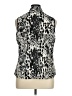 Elementz Animal Print Black Sleeveless Button-Down Shirt Size 1X - photo 2