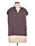 MICHAEL Michael Kors Print Pink Sleeveless Button-Down Shirt Size XL - photo 1