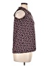 MICHAEL Michael Kors Print Pink Sleeveless Button-Down Shirt Size XL - photo 4