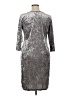 Hot Kiss Metallic Silver Cocktail Dress Size 3X - photo 2