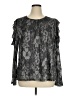 MICHAEL Michael Kors Gray Long Sleeve Blouse Size XL - photo 1
