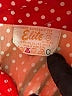 Elite 100% Nylon Polka Dots Red Long Sleeve Blouse Size 14 - photo 7