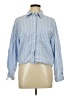 Ellison 100% Cotton Stripes Blue Long Sleeve Button-Down Shirt Size L - photo 1