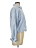 Ellison 100% Cotton Stripes Blue Long Sleeve Button-Down Shirt Size L - photo 4