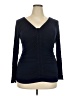 Design History Blue Long Sleeve Top Size XXL - photo 1