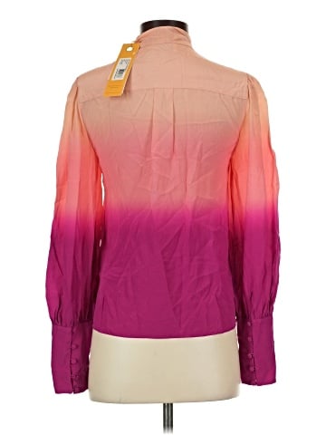 Tanya Taylor Long Sleeve Silk Top (view 2)