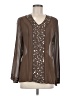 i.e. Brown Long Sleeve Blouse Size M - photo 1