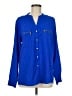 Calvin Klein 100% Polyester Blue Long Sleeve Blouse Size M - photo 1