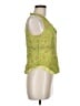 Sigrid Olsen Green Sleeveless Blouse Size 6 - photo 4