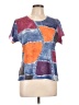 Milano Color Block Blue Short Sleeve T-Shirt Size L - photo 1