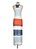 Aqua Color Block Blue Casual Dress Size M - photo 2