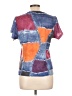 Milano Color Block Blue Short Sleeve T-Shirt Size L - photo 2