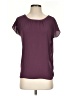 Ann Taylor LOFT 100% Polyester Burgundy Short Sleeve Blouse Size XS - photo 1