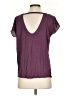 Ann Taylor LOFT 100% Polyester Burgundy Short Sleeve Blouse Size XS - photo 2