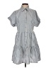 Aqua Stripes Blue Casual Dress Size S - photo 1