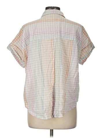 Madewell Lakeline Popover Shirt in Ombr&eacute; Rainbow Plaid (view 2)