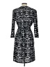 Como Black 100% Polyester Print Black Casual Dress Size L - photo 2