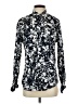 Guess Print Black Long Sleeve Blouse Size S - photo 1