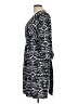 Como Black 100% Polyester Print Black Casual Dress Size L - photo 5