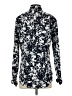Guess Print Black Long Sleeve Blouse Size S - photo 2