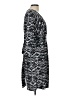 Como Black 100% Polyester Print Black Casual Dress Size L - photo 4