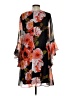 Nine West 100% Polyester Floral Black Cocktail Dress Size 4 - photo 2
