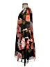 Nine West 100% Polyester Floral Black Cocktail Dress Size 4 - photo 5
