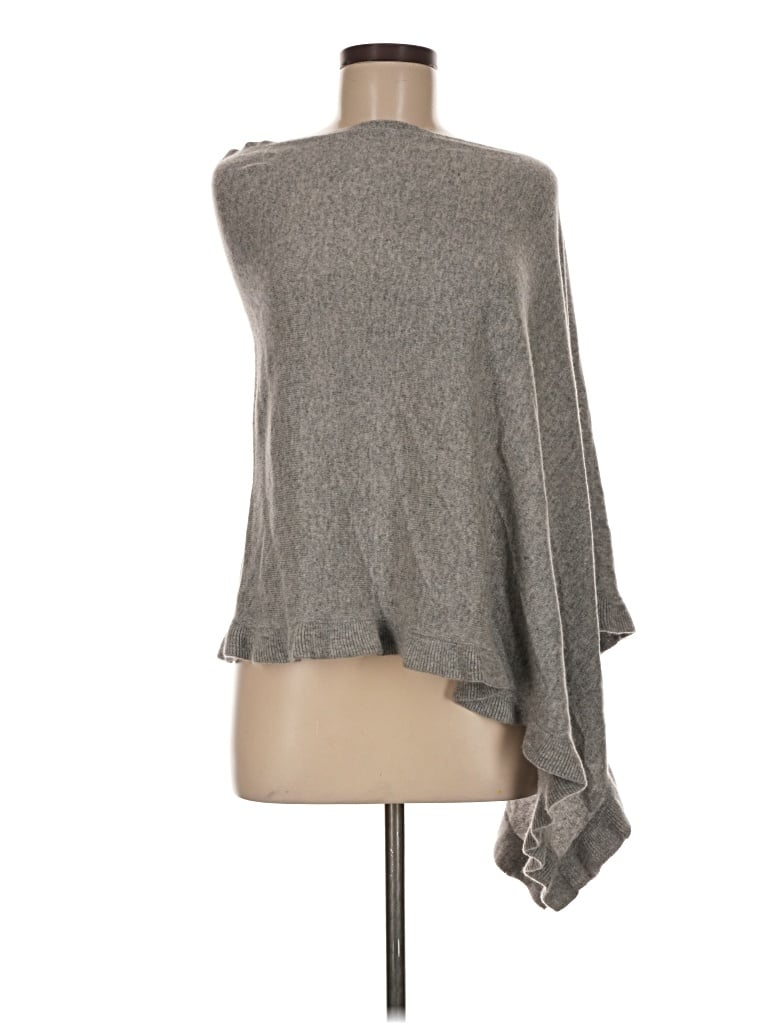 Pre-owned Rachel Zoe Tjx Poncho In Gray