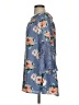 Sequin Hearts 100% Polyester Floral Blue Casual Dress Size S - photo 5