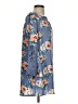 Sequin Hearts 100% Polyester Floral Blue Casual Dress Size S - photo 4