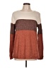 Pink Clover Color Block Brown Pullover Sweater Size L - photo 1