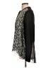 T Tahari 100% Polyester Black Long Sleeve Blouse Size L - photo 5